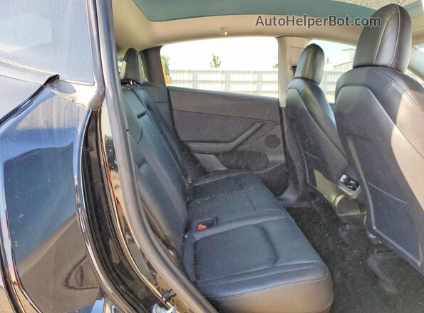 5YJYGDEE1MF063139 2021 TESLA MODEL Black Вид задніх сидінь
