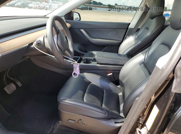 5YJYGDEE1MF063139 2021 TESLA MODEL Black Вид салону спереду
