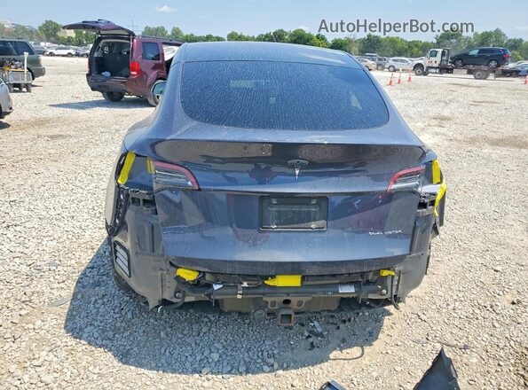 5YJYGDEE1MF065456 2021 TESLA MODEL Gray Rear view