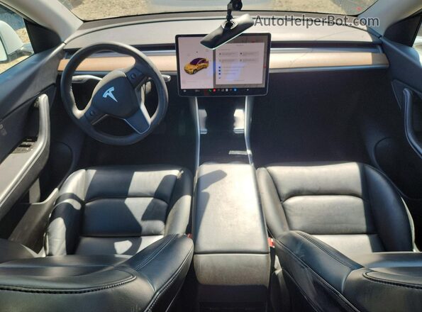 5YJYGDEE1MF086050 2021 TESLA MODEL White წინა პანელის ხედი