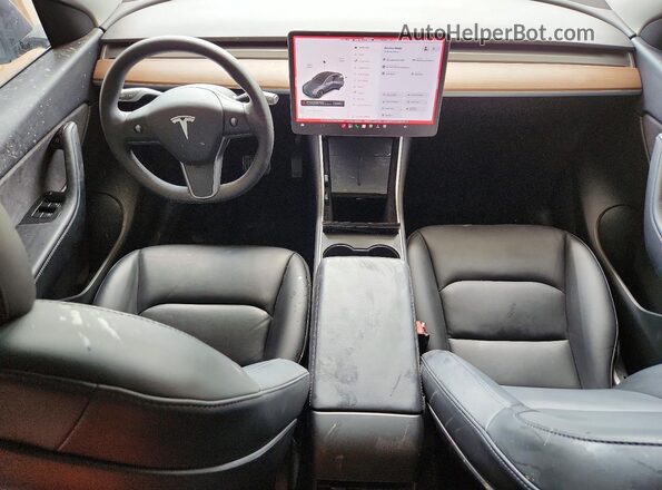 5YJYGDEE1MF119967 2021 TESLA MODEL Серый Вид панели приборов