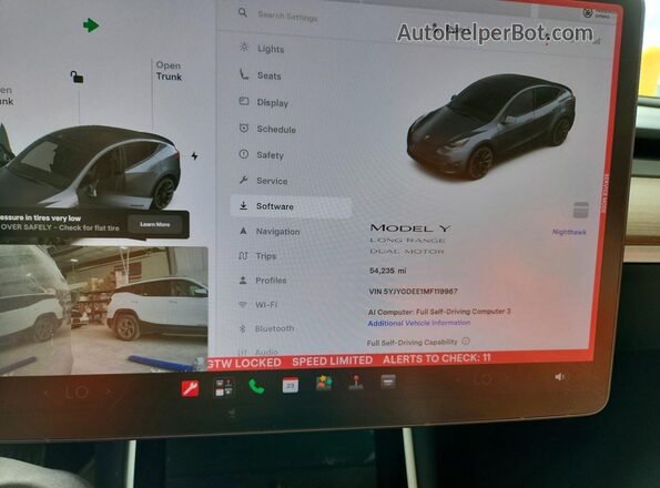 5YJYGDEE1MF119967 2021 TESLA MODEL Серый Вид щитка приборов