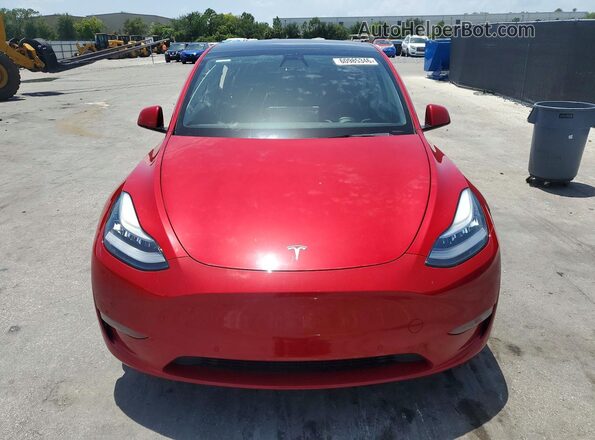 5YJYGDEE1MF177335 2021 TESLA MODEL Красный Вид спереди