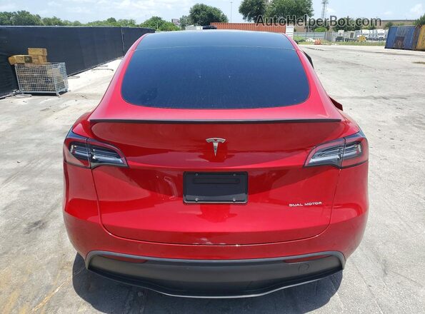 5YJYGDEE1MF177335 2021 TESLA MODEL Красный Вид сзади