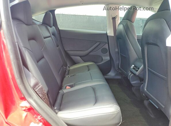 5YJYGDEE1MF177335 2021 TESLA MODEL Красный Вид задних сидений