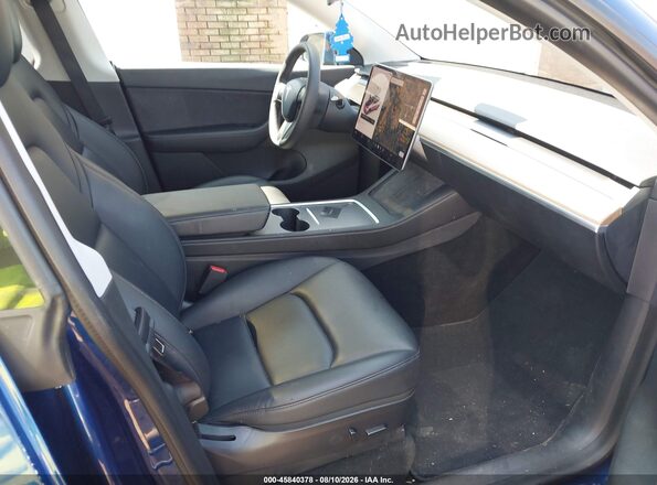 5YJYGDEE1MF190683 2021 TESLA MODEL Y Blue Front interior view
