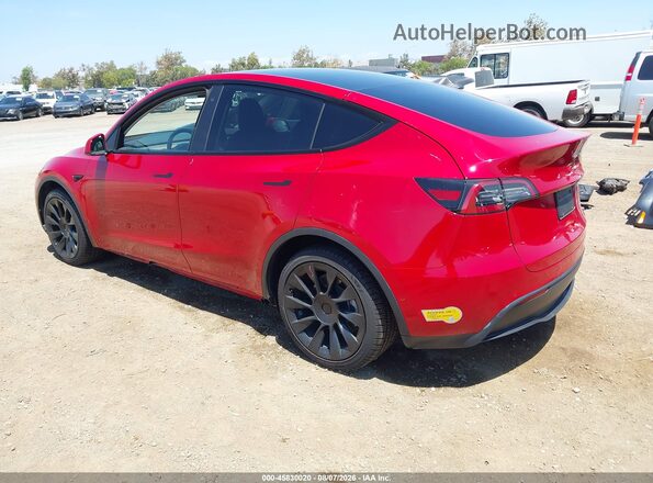5YJYGDEE1MF232379 2021 TESLA MODEL Y Красный Задняя левая четверть