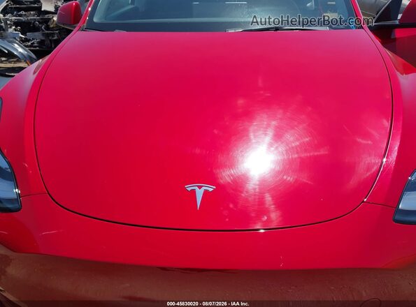 5YJYGDEE1MF232379 2021 TESLA MODEL Y Красный Вид сзади