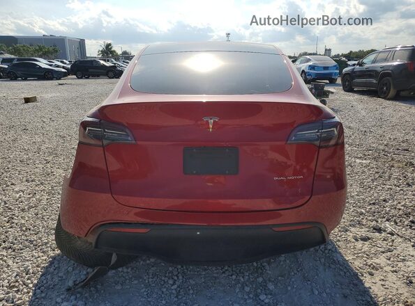 5YJYGDEE2LF035056 2020 TESLA MODEL Red უკანა ხედი