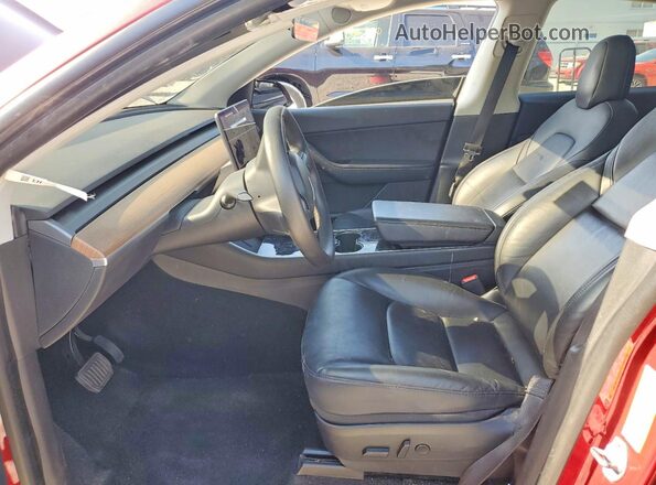 5YJYGDEE2LF035056 2020 TESLA MODEL Red წინა სალონის ხედი
