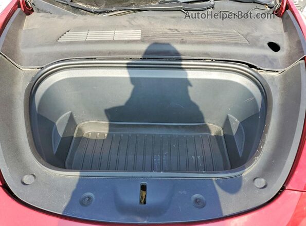 5YJYGDEE2LF035056 2020 TESLA MODEL Red უკანა სალონის ხედი