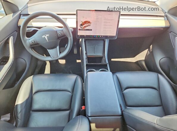 5YJYGDEE2MF078703 2021 TESLA MODEL White Dashboard view