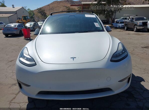 5YJYGDEE2MF112154 2021 TESLA MODEL Y White Սարքավորումների վահանակի տեսք