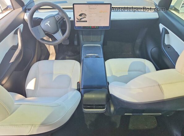 5YJYGDEE2MF192992 2021 TESLA MODEL White Dashboard view