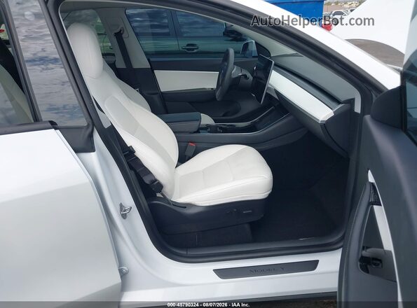 5YJYGDEE3LF055798 2020 TESLA MODEL Y White წინა სალონის ხედი