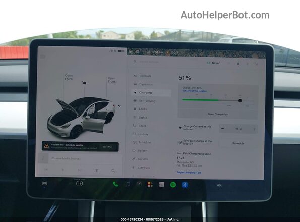 5YJYGDEE3LF055798 2020 TESLA MODEL Y White 