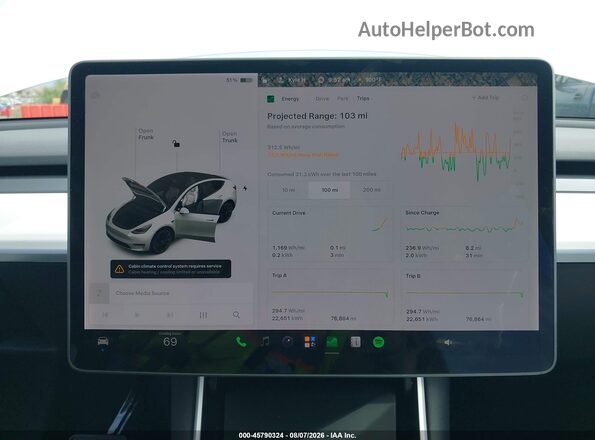 5YJYGDEE3LF055798 2020 TESLA MODEL Y White 