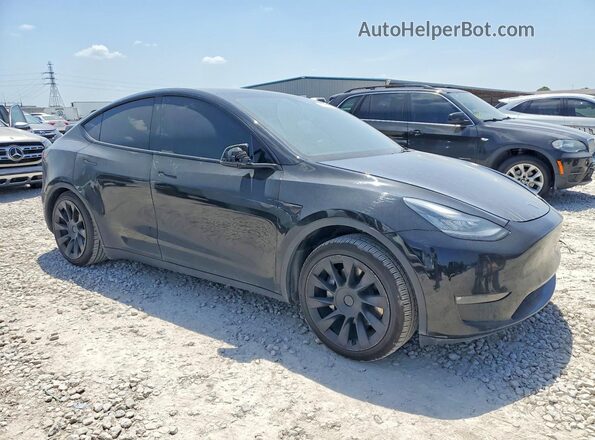 5YJYGDEE3MF143610 2021 TESLA MODEL Y Black Front view