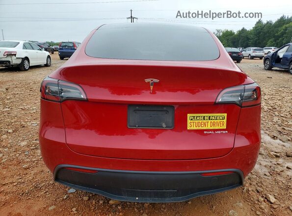 5YJYGDEE3MF253685 2021 TESLA MODEL Красный Вид сзади