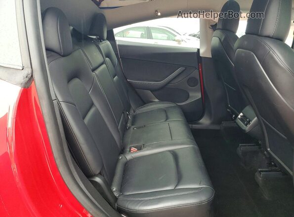 5YJYGDEE3MF253685 2021 TESLA MODEL Красный Вид задних сидений
