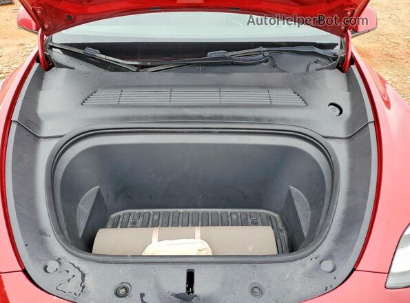 5YJYGDEE3MF253685 2021 TESLA MODEL Красный Вид задней части салона