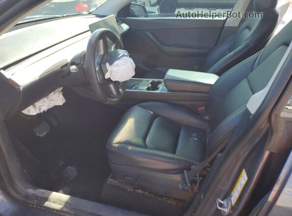 5YJYGDEE4LF047032 2020 TESLA MODEL Black Widok wnętrza z przodu