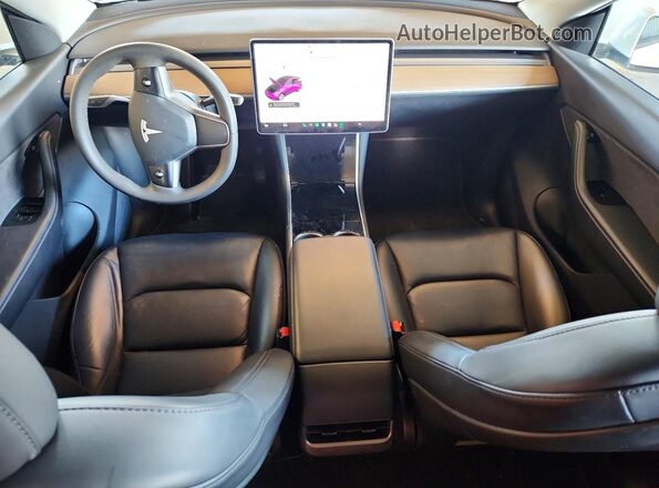 5YJYGDEE4MF073308 2021 TESLA MODEL Белый Вид панели приборов