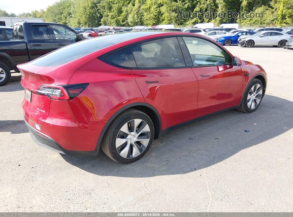 5YJYGDEE4MF104900 2021 TESLA MODEL Y Красный Задняя правая четверть