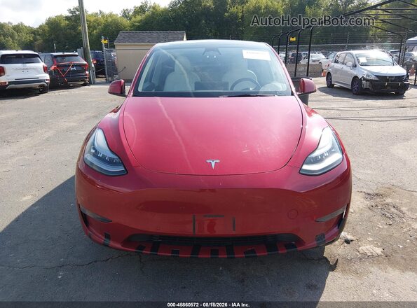 5YJYGDEE4MF104900 2021 TESLA MODEL Y Красный Вид щитка приборов