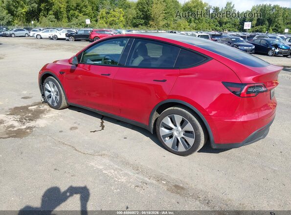 5YJYGDEE4MF104900 2021 TESLA MODEL Y Красный Задняя левая четверть