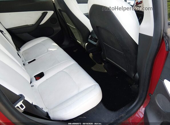 5YJYGDEE4MF104900 2021 TESLA MODEL Y Красный Вид наклейки с VIN-кодом