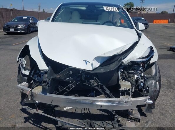 5YJYGDEE4MF122250 2021 TESLA MODEL Y White Instrument cluster view