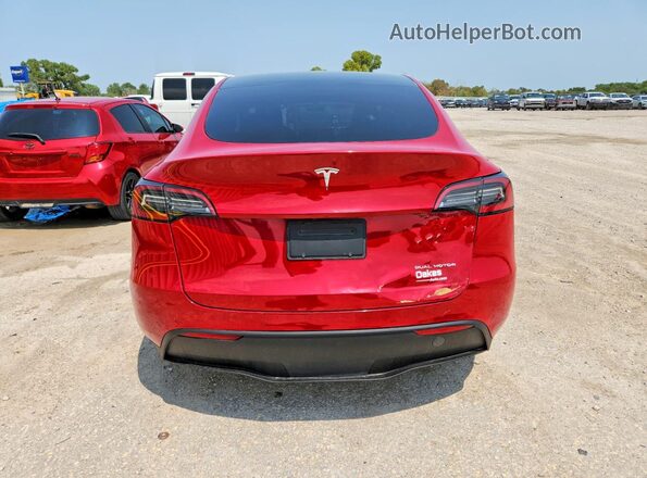 5YJYGDEE4MF232649 2021 TESLA MODEL Red Вид ззаду