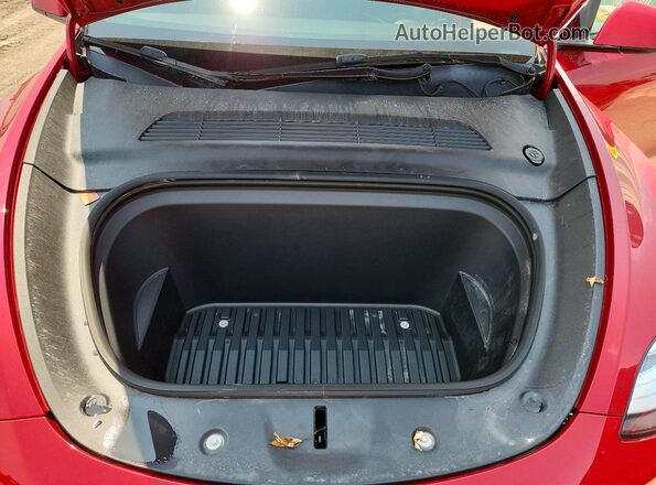 5YJYGDEE4MF232649 2021 TESLA MODEL Red Вид задньої частини салону