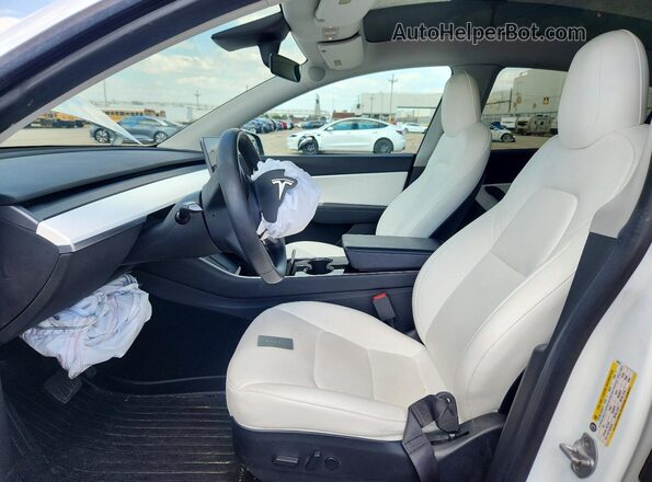 5YJYGDEE5LF020972 2020 TESLA MODEL White Vista interior delantera