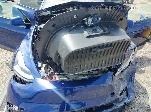 5YJYGDEE5MF065914 2021 TESLA MODEL Blue Rear interior view