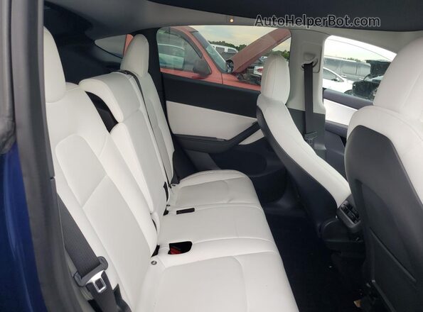 5YJYGDEE5MF067422 2021 TESLA MODEL Синий Вид задних сидений