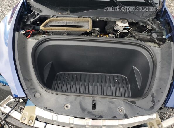 5YJYGDEE5MF067422 2021 TESLA MODEL Синий Вид задней части салона