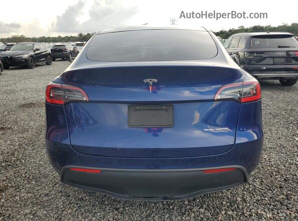 5YJYGDEE5MF067422 2021 TESLA MODEL Синий Вид сзади