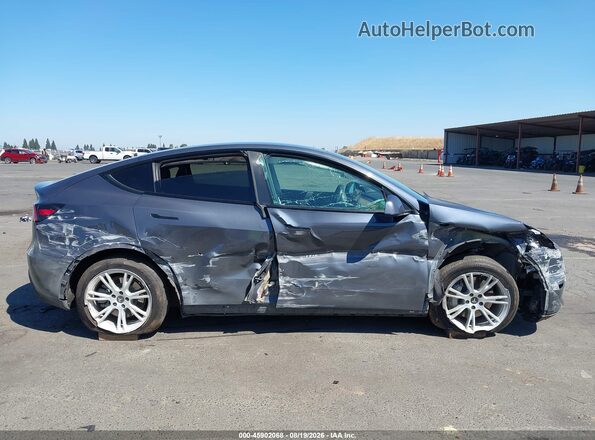 5YJYGDEE5MF071065 2021 TESLA MODEL Y Gray Widok zestawu wskaźników