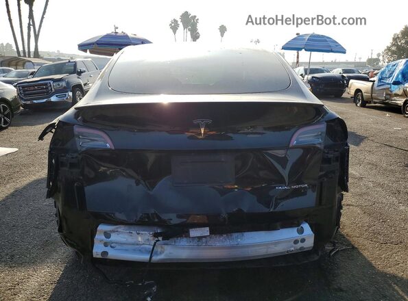5YJYGDEE5MF141485 2021 TESLA MODEL Black უკანა ხედი