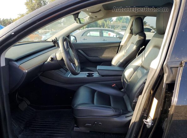 5YJYGDEE5MF141485 2021 TESLA MODEL Black წინა სალონის ხედი
