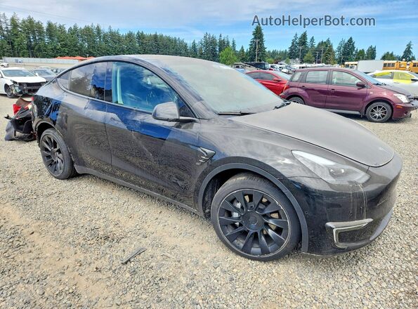 5YJYGDEE5MF160375 2021 TESLA MODEL Black Передня права чверть