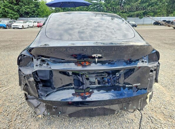 5YJYGDEE5MF160375 2021 TESLA MODEL Black Вид ззаду