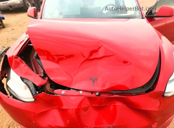 5YJYGDEE5MF267846 2021 TESLA MODEL Бордовый Вид задней части салона