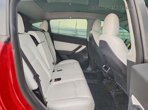 5YJYGDEE5MF267846 2021 TESLA MODEL Бордовый Вид задних сидений