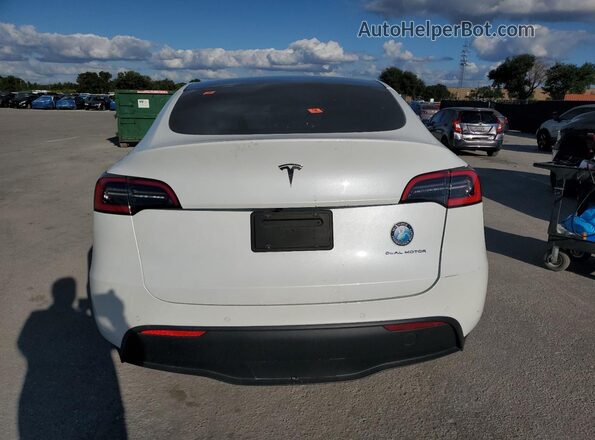 5YJYGDEE6MF118491 2021 TESLA MODEL White Widok z tyłu