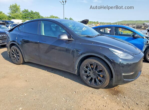 5YJYGDEE6MF143052 2021 TESLA MODEL Черный Передняя правая четверть