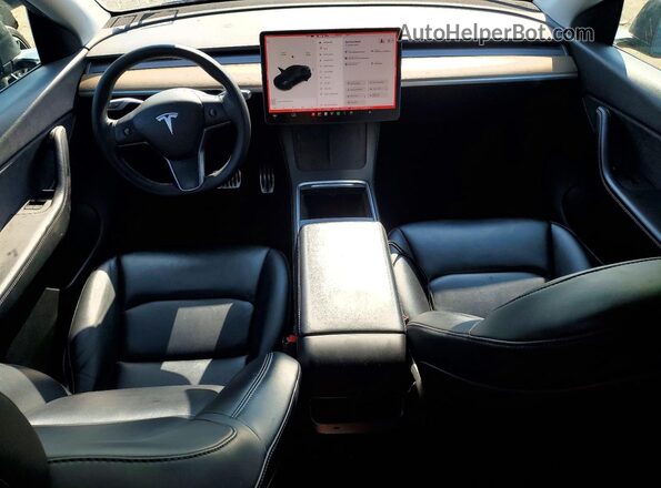 5YJYGDEE6MF143052 2021 TESLA MODEL Черный Вид панели приборов