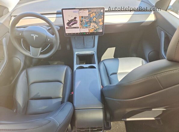 5YJYGDEE6MF199220 2021 TESLA MODEL Серый Вид панели приборов